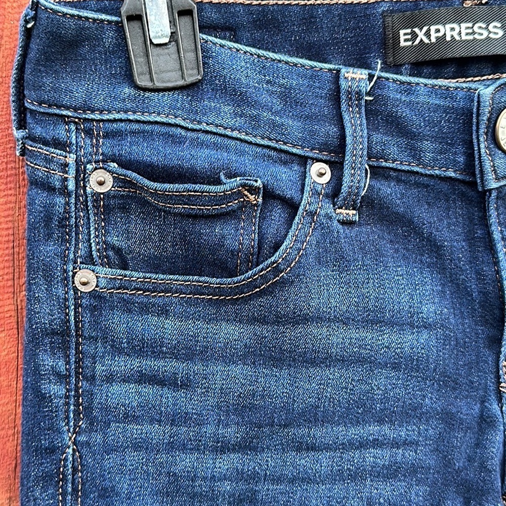 Express Barely Boot Low Rise Boot Cut Jeans Size … - image 3